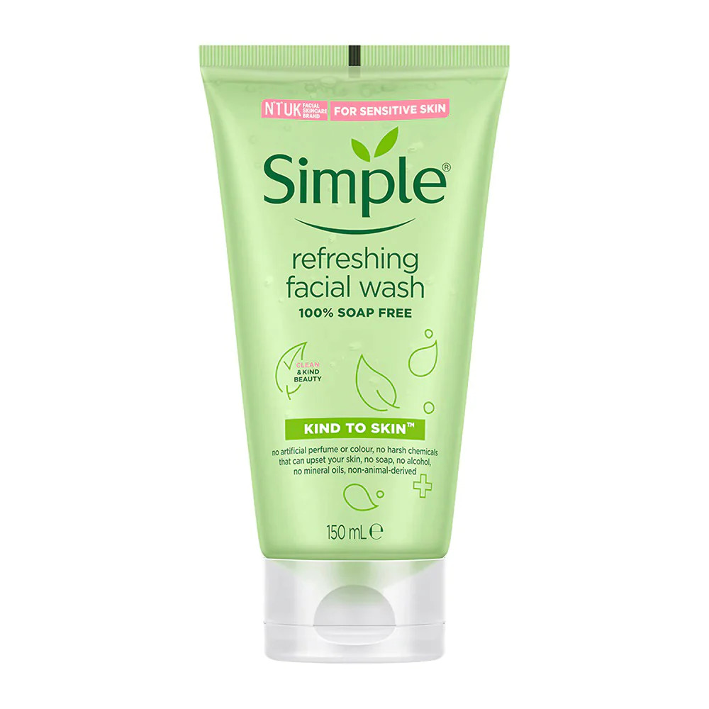 Simple Sữa Rửa Mặt Refreshing Facial Wash - Sữa rửa mặt Simple cho da nhạy cảm 150ml