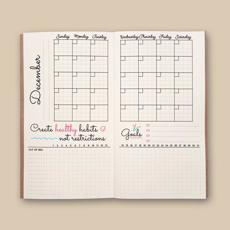 Sổ tay planner Bìa fake it do it Sổ &quot;Công dân tốt&quot;  kích thước 21x11 60 trang