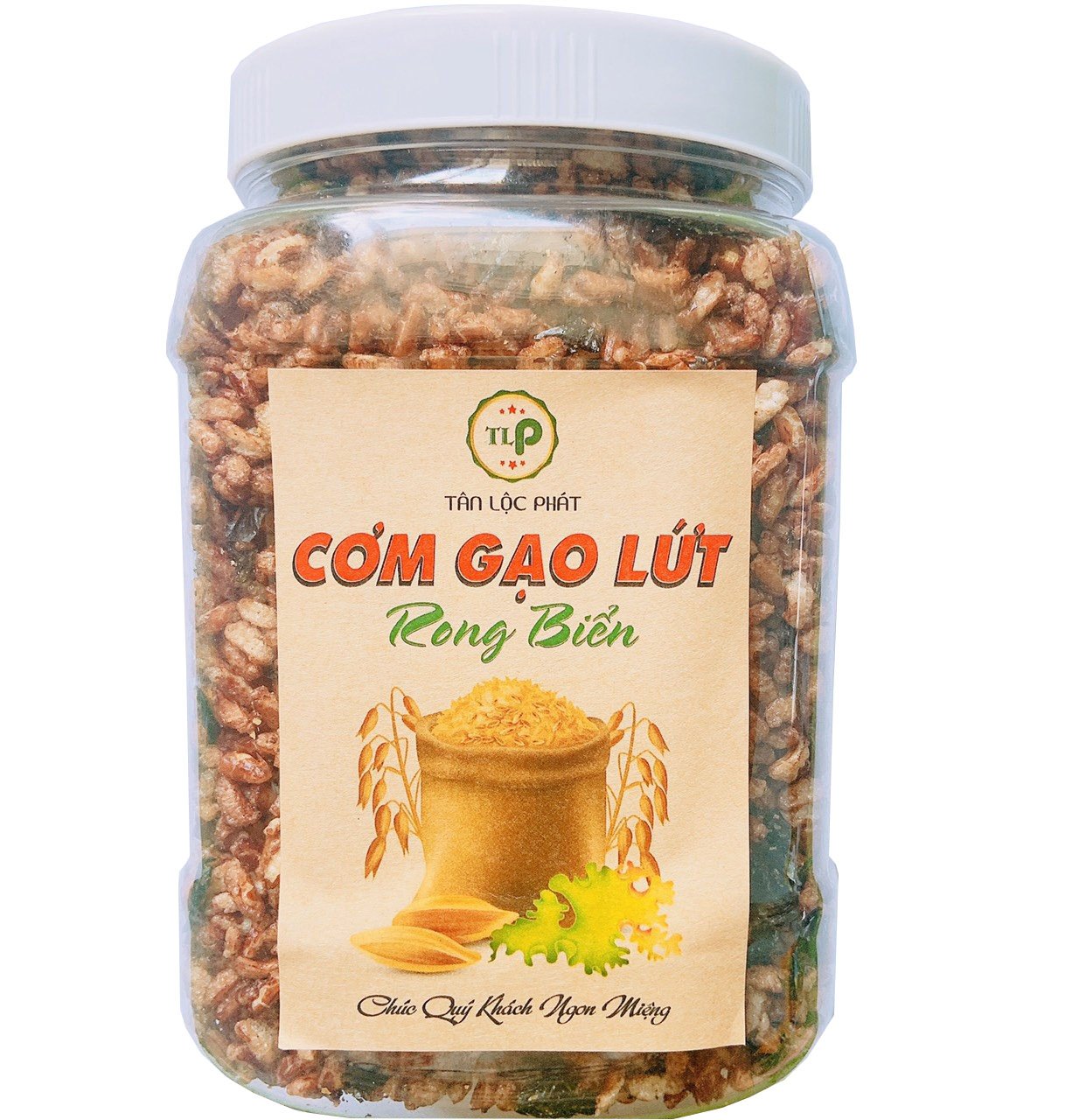 CƠM GẠO LỨT RONG BIỂN TÂN LỘC PHÁT - HŨ 500G