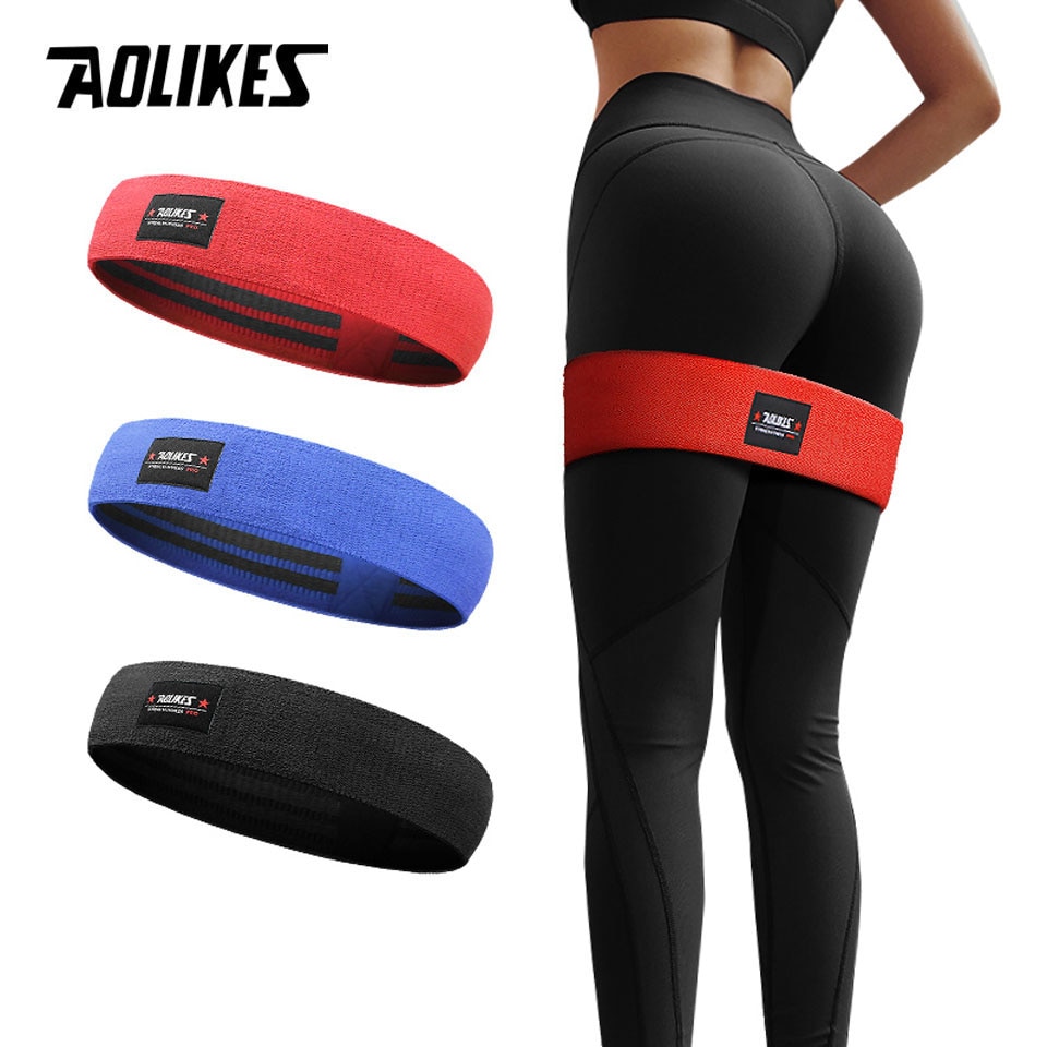 Dây kháng lực tập cơ mông đùi Hip Resistance Bands AOLIKES YE-3603