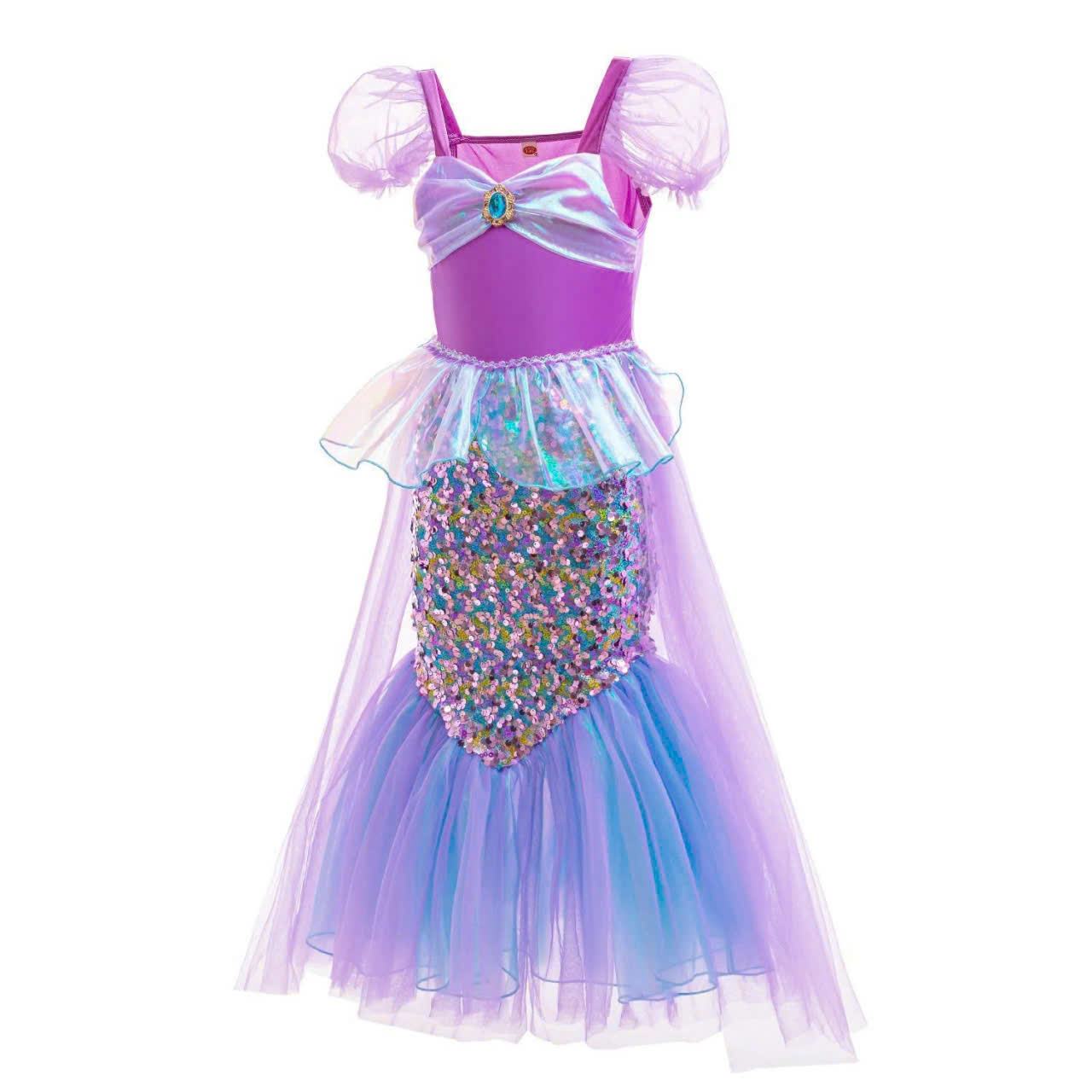 Đầm váy cho bé gái cosplay nàng tiên cá dự tiệc lễ tết giáng sinh năm mới size 100-150 hàng quảng châu