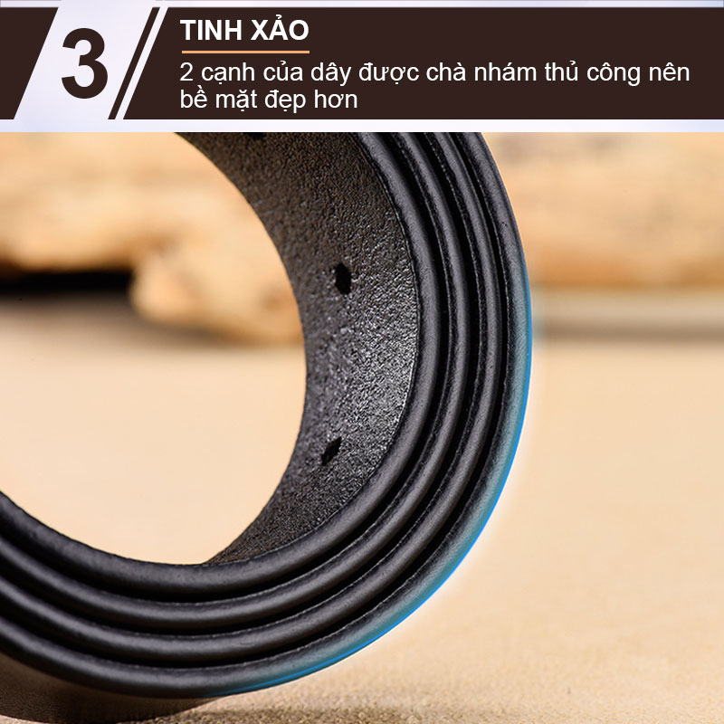 Dây nịt nam, dây thắt lưng nam da bò NIKITA - DL0910