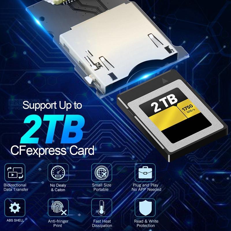 Đầu đọc thẻ nhớ CFexpress Type B USB3.1 Gen 2 Type C
