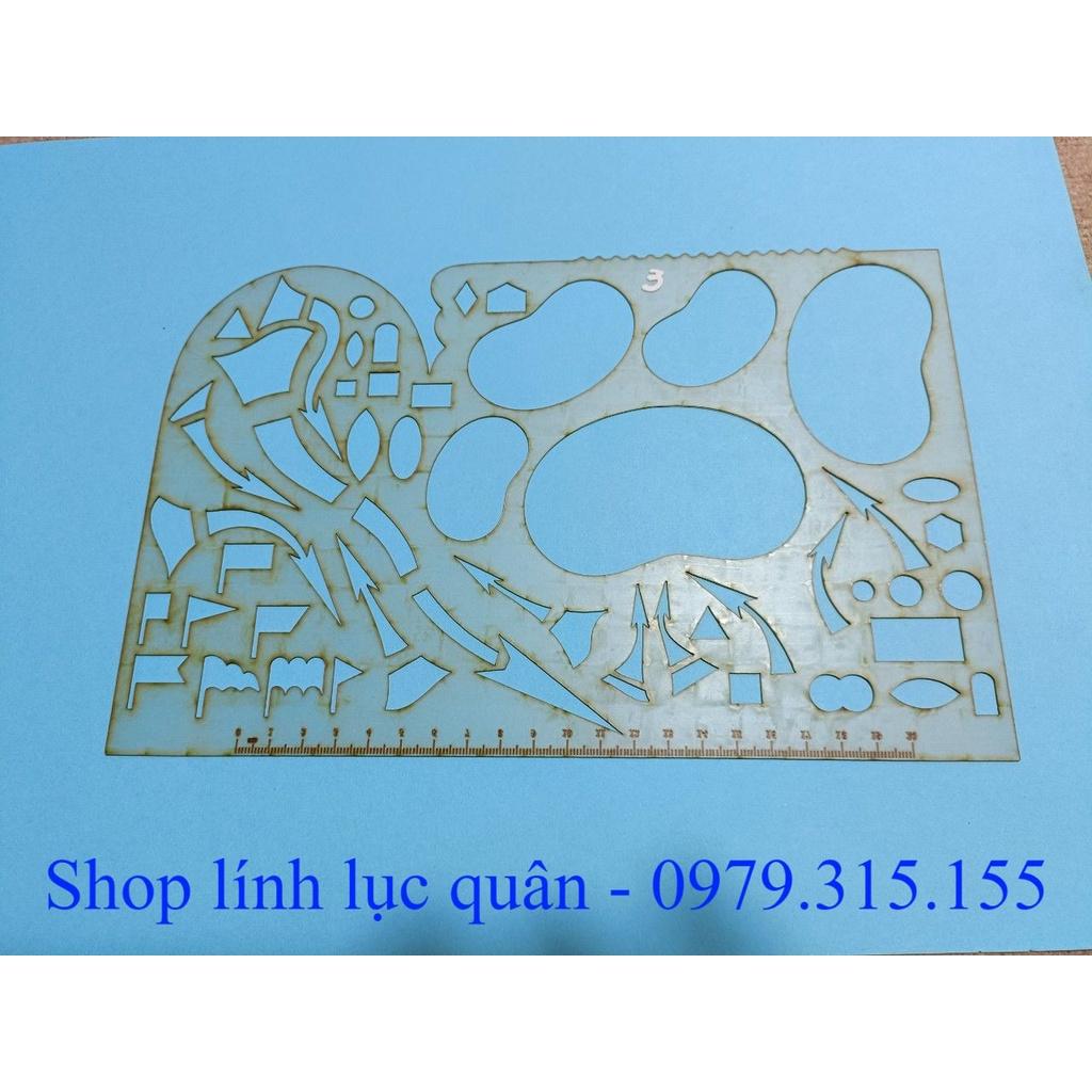 Thước chỉ huy tham mưu mẫu 3 (27x18cm)