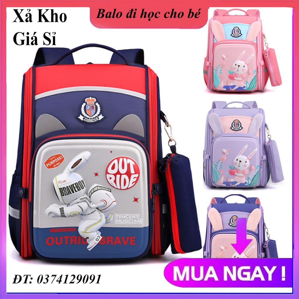 Balo học sinh cấp 1và cấp 2 siêu nhẹ chống gù chống nước cao cấp phong cách mới, cặp chống gù cho bé tiểu học