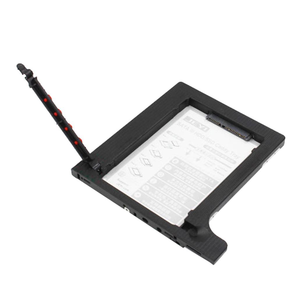 2.5'' 12.7mm SATA SSD HDD Hard Disk Tray for Laptop CD DVD Optical Drive Bay