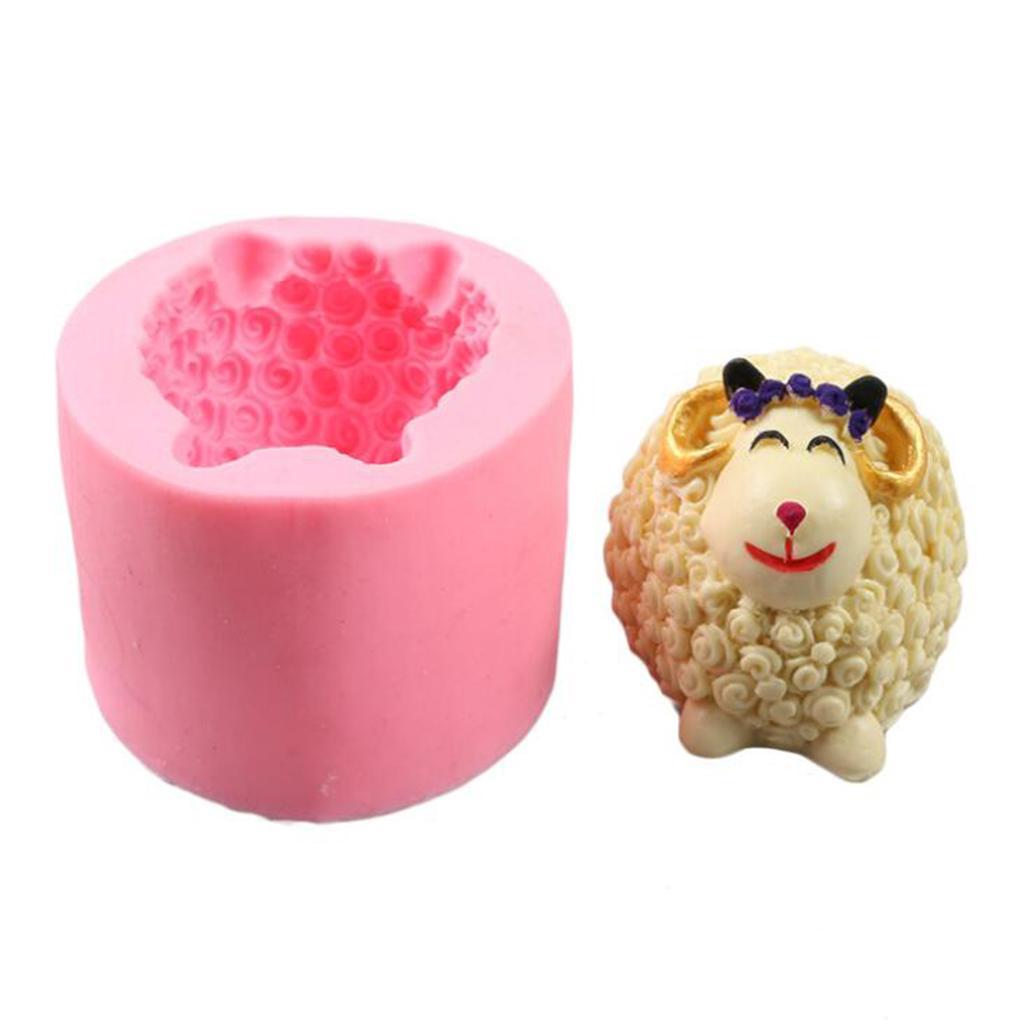Silicone 3D Sheep Cake Fondant Mould DIY Chocolate Sugarcraft Baking Mold