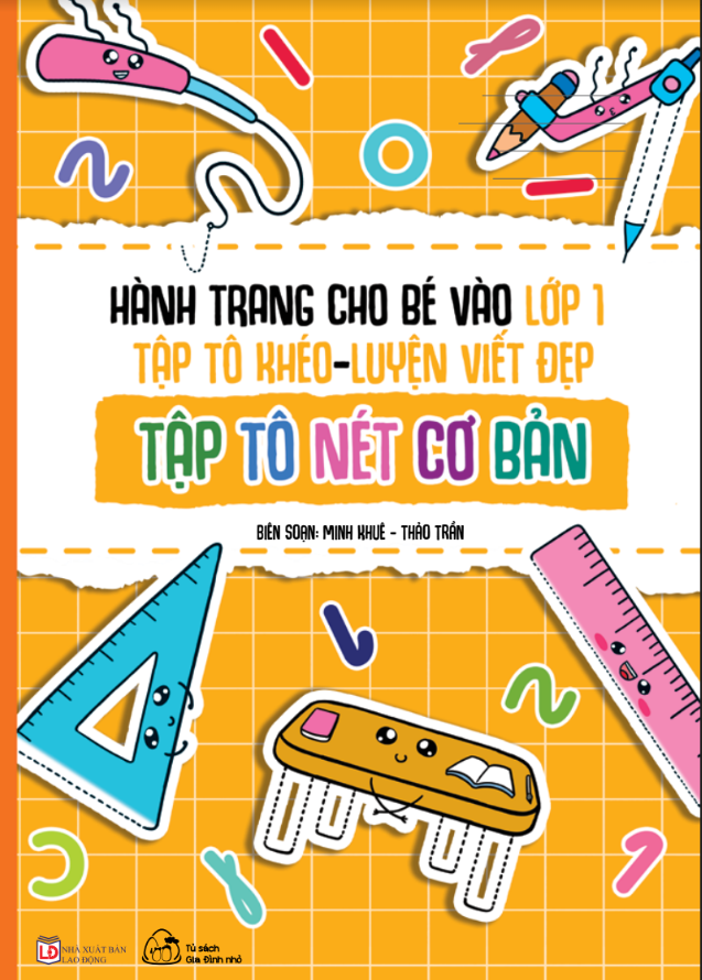 Bộ 6 cuốn Hành Trang Cho Bé Vào Lớp 1 - Tập Tô Khéo - Luyện Viết Đẹp