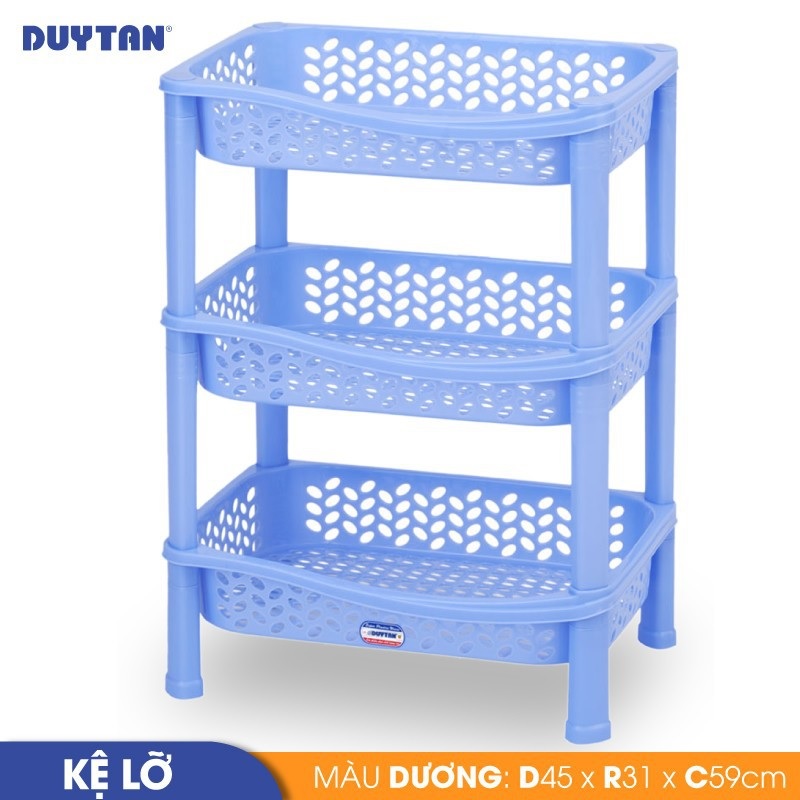Kệ lỡ nhựa Duy Tân 3 ngăn  - 36930 - Giao màu ngẫu nhiên - Hàng chính hãng