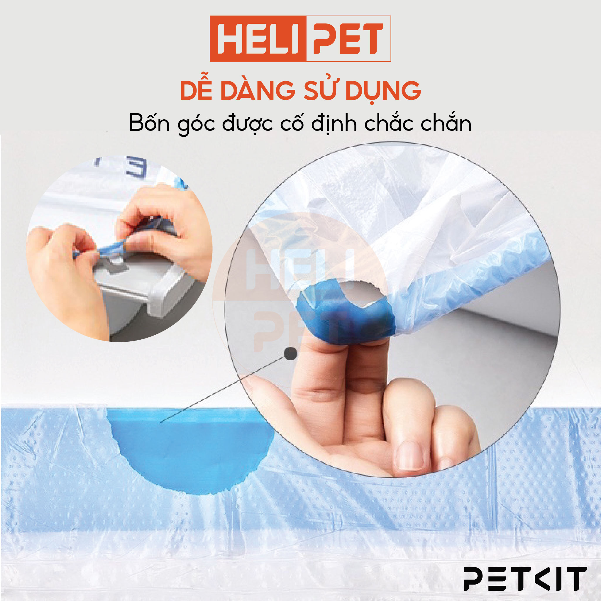 Túi Đựng Rác Dùng Cho Máy Vệ Sinh Tự Động Cho Mèo Pura X và Pura Max Petkit- HeLiPet