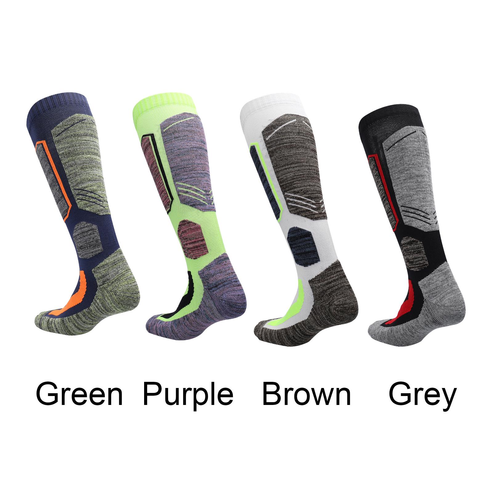 1 Pair Winter Ski Socks for Cold Weather Socks Warm & Breathable for Winter Sports Snowboarding Skiing Mountaineering