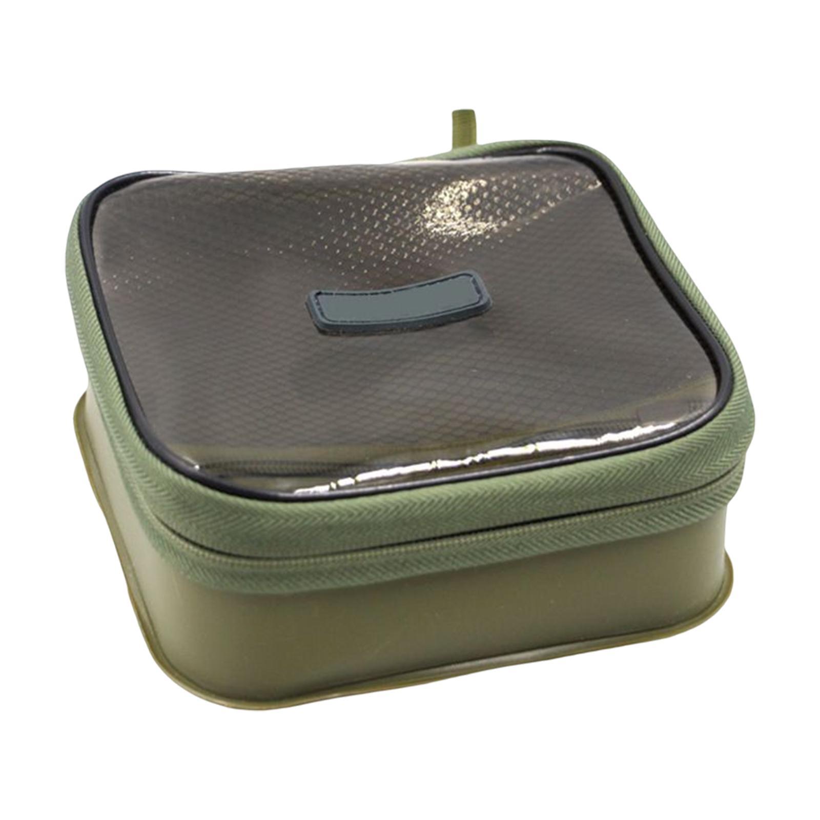 Water Resistant Fishing Tackle Bag Storage Bag Square EVA Fishing Accessories for Baitcasting Outdoor Raft Reels Fly Fishing