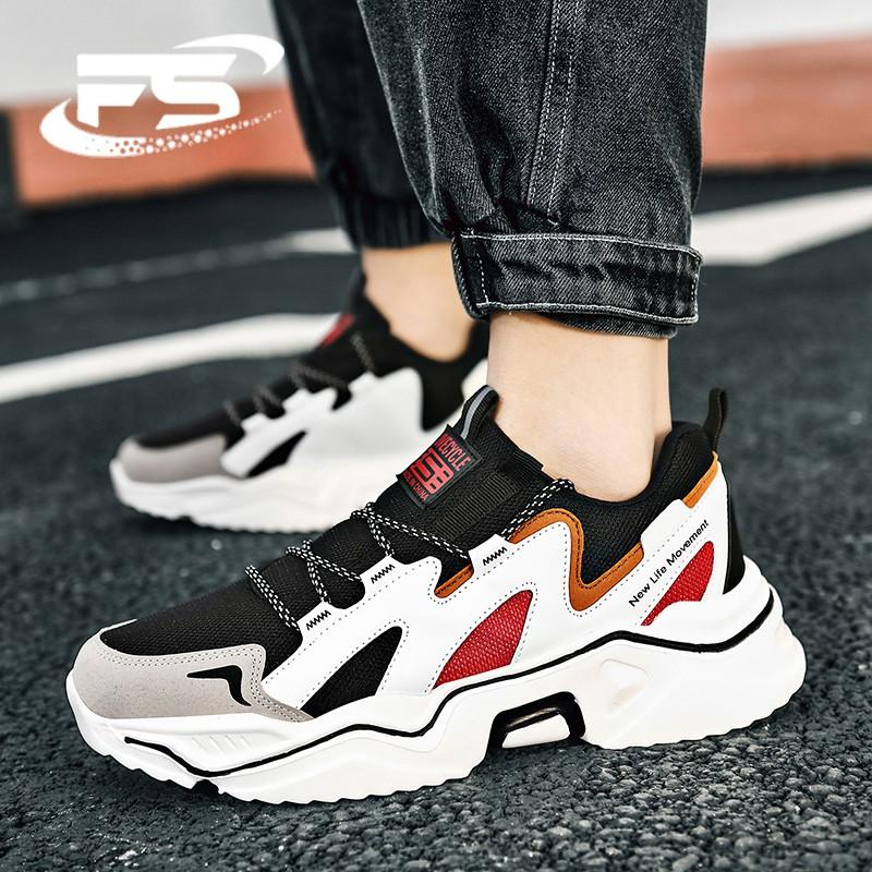 Giày Sneakers Thời Trang Siêu Nhẹ Thoáng Khí Cho Nam