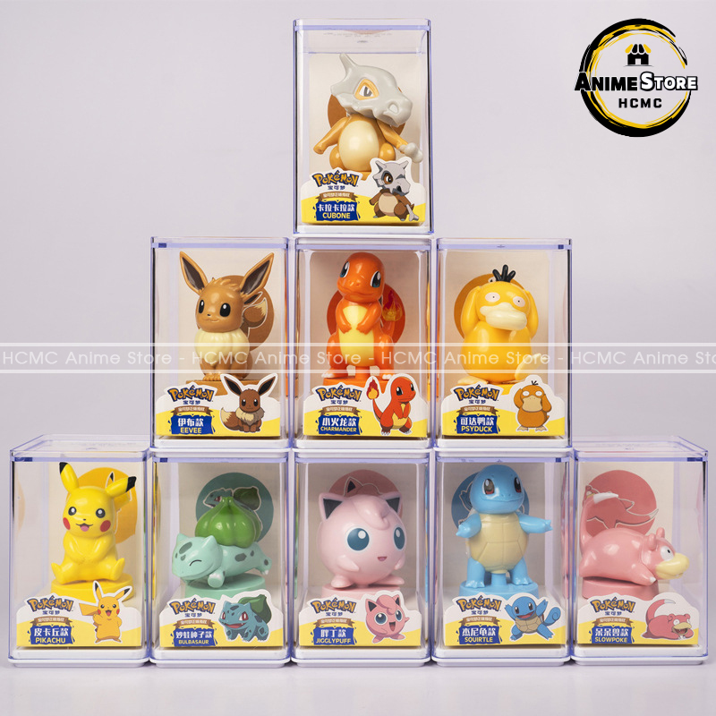 Mô hình Pokemon độc đáo siêu đẹp kèm hộp mica trong suốt