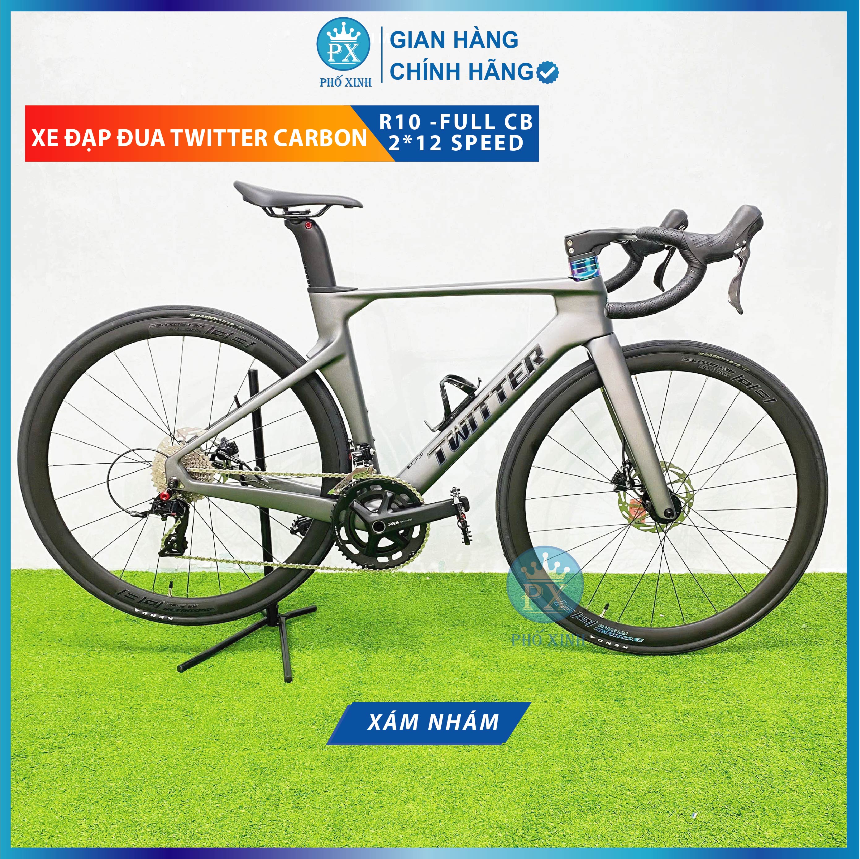 Xe đạp đua - ROAD Twitter R10 Pro RS-24 Speed FULL 6 món Carbon