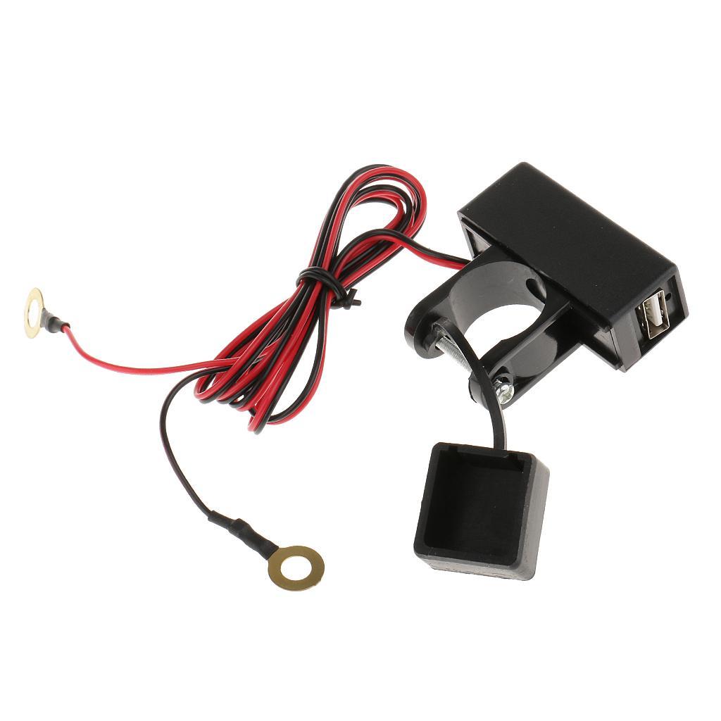 Motorcycle USB Mobile Phone  Charger Port Socket 12V Waterproof