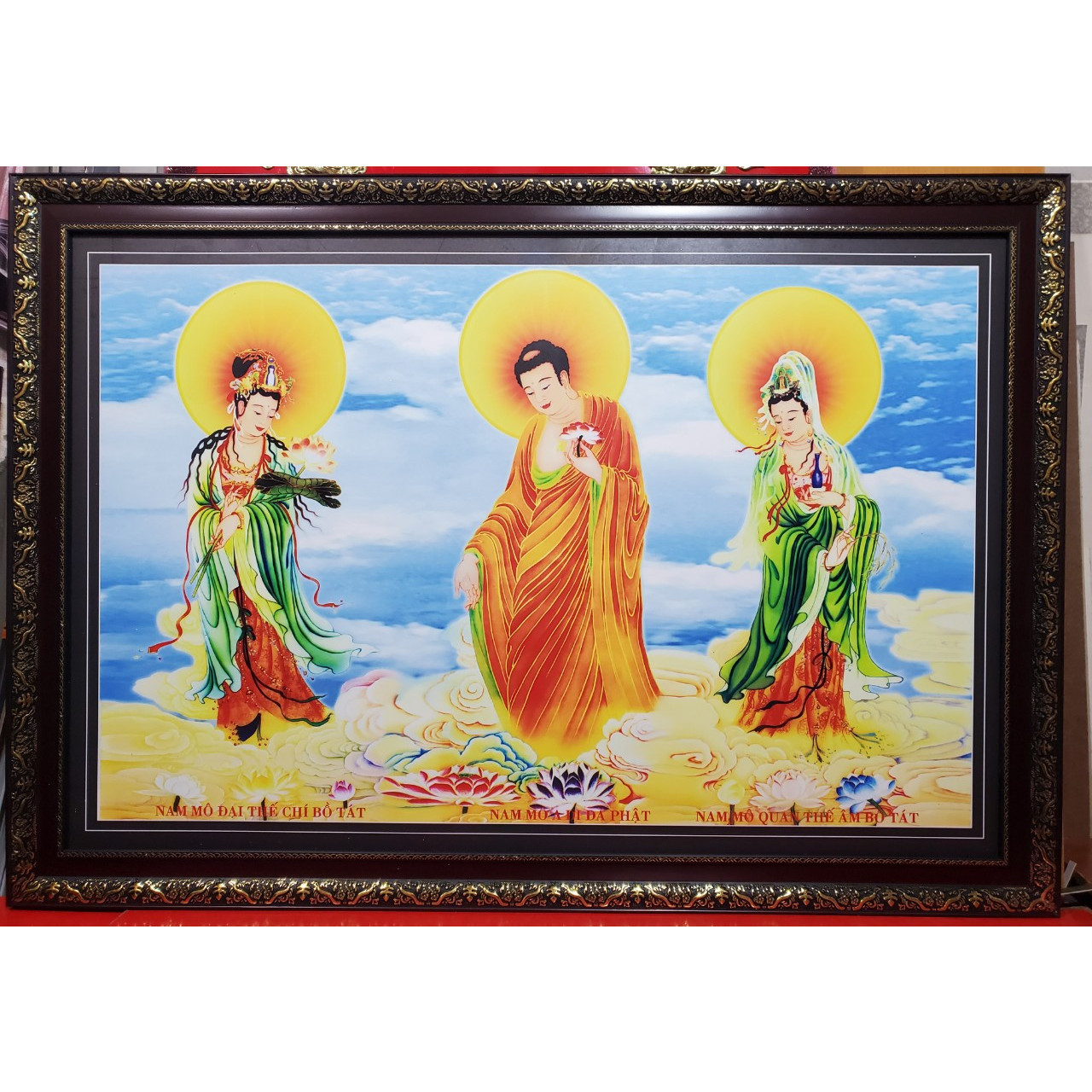 TRANH PHẬT TAM THÁNH MẪU -PHẬT TAM THÁNH -P028