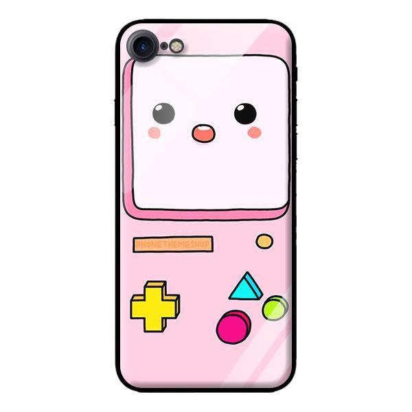 Ốp kính cường lực cho iPhone 7 Game Hồng - Hàng chính hãng
