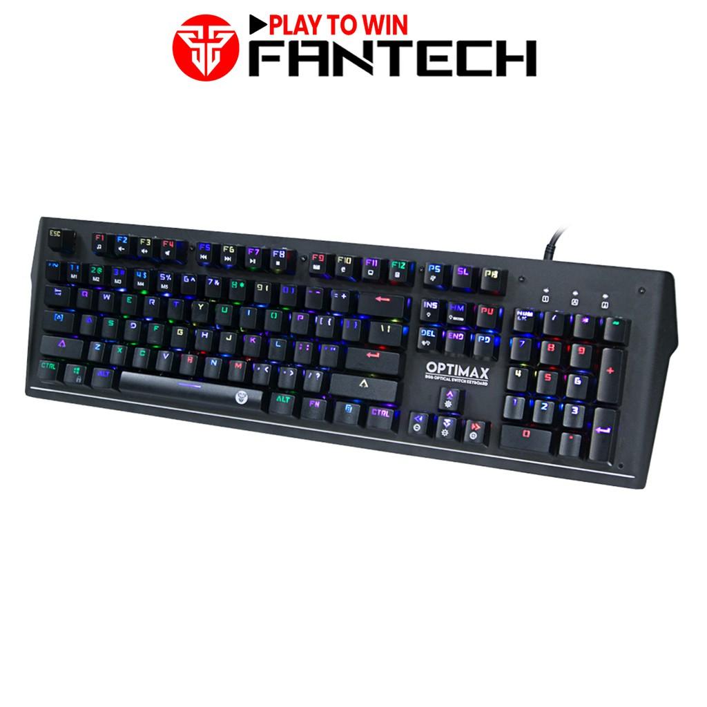 Bàn Phím Cơ Gaming Full-sized Có Dây Fantech MK885 OPTIMAX Outemu Optical Blue Switch LED RGB Full Anti Ghosting - Hàng chính hãng