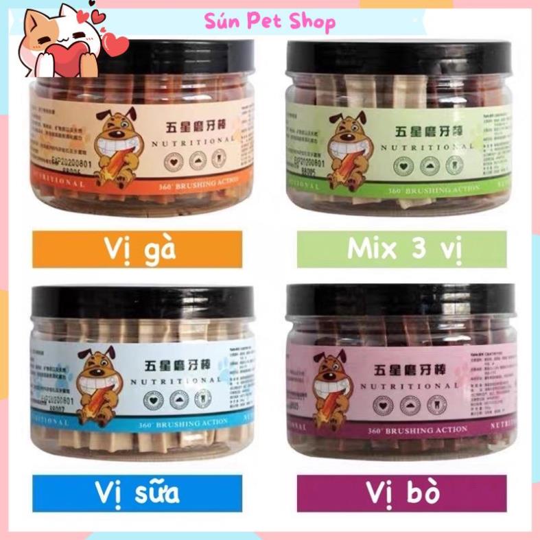 Xương gặm làm sạch răng Yaho cho chó mèo 265gr