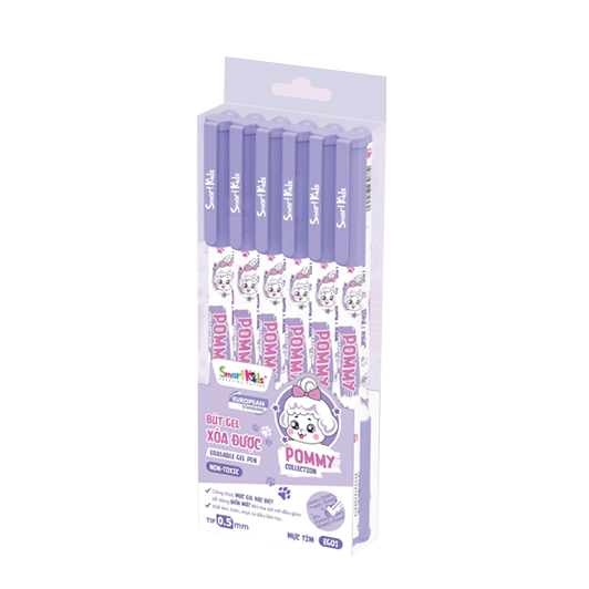 Bút Gel Xoá Được SmartKids EG01 0.5 mm Pommy - Mực Tím