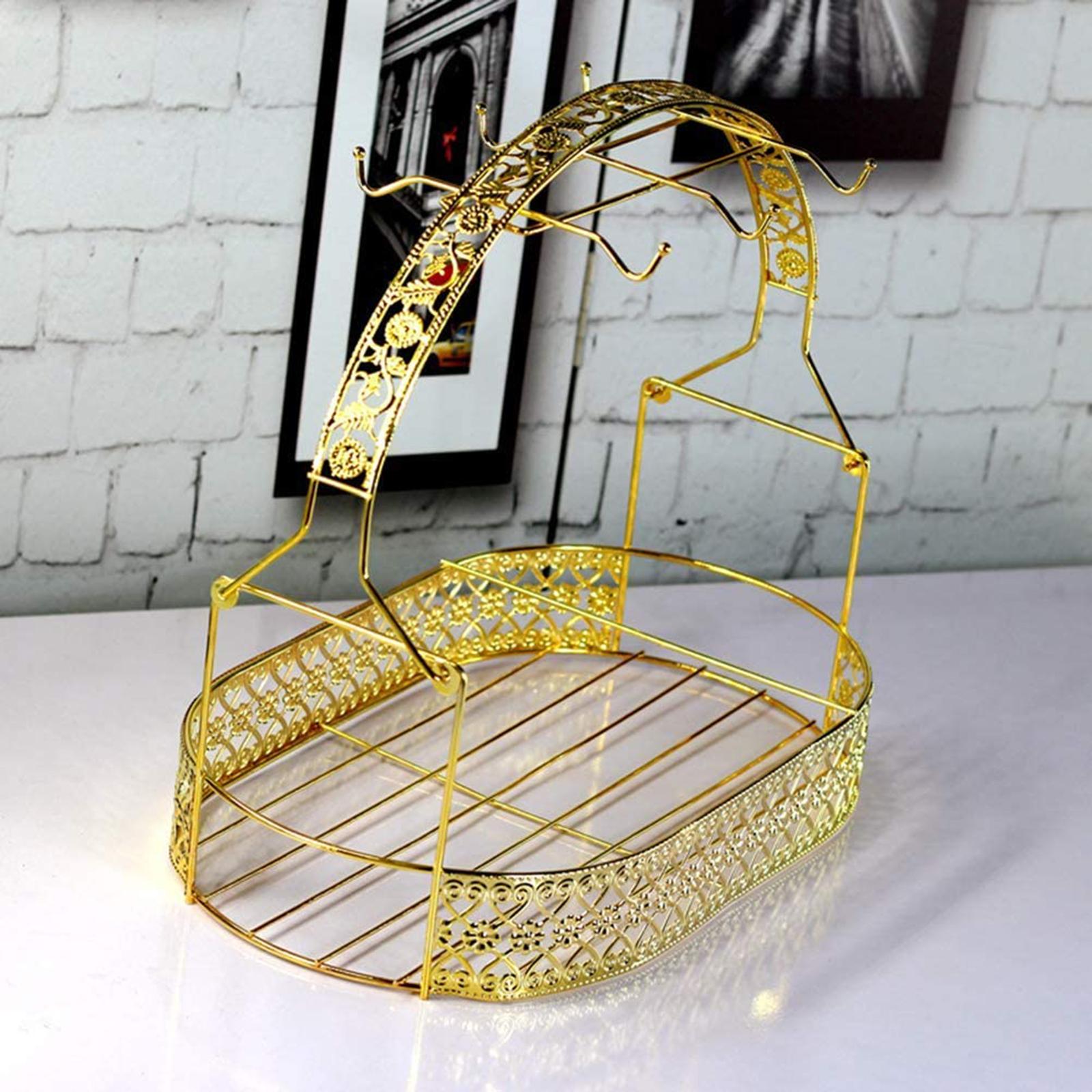 Iron Mug Holder Coffee Rack Coffee Cup Holder Dishes Organizer