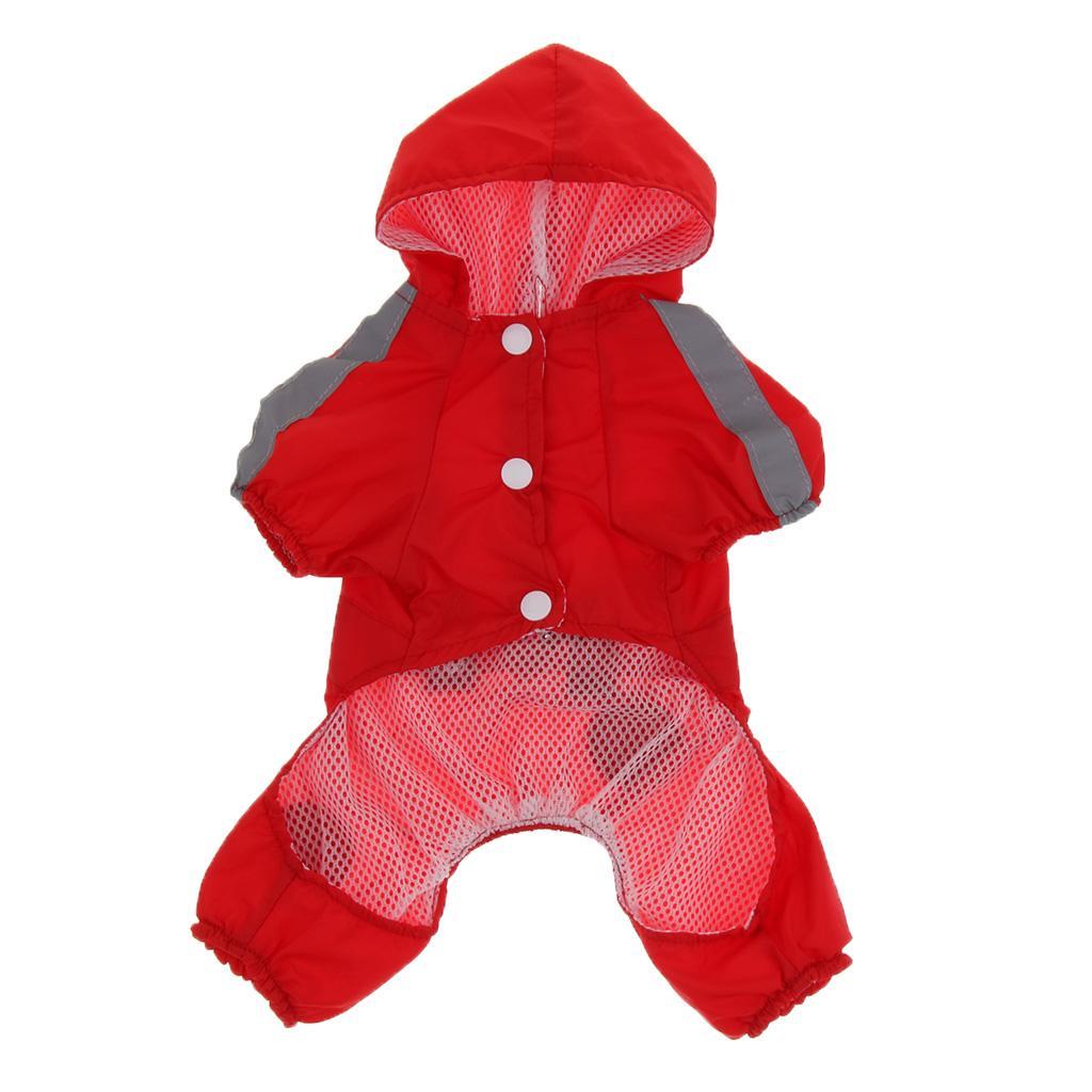 Waterproof Reflective Dog Raincoat Pet Rain Poncho Dog Pet Rainwear