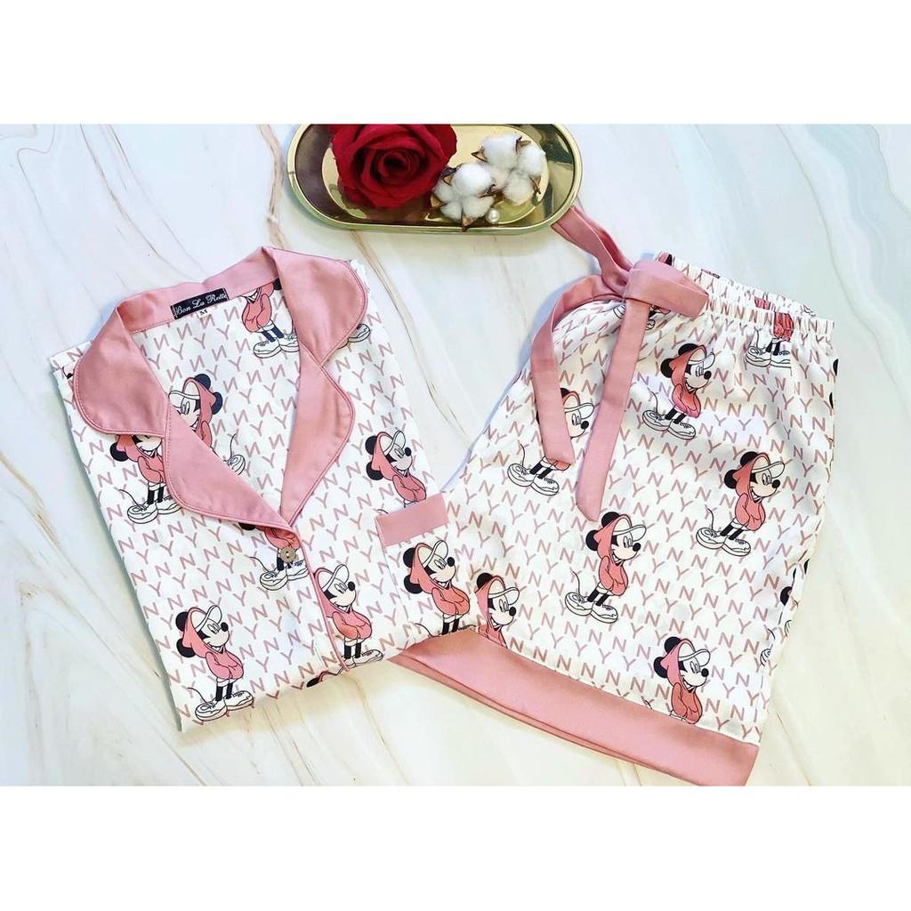 - Album Set Pijama Lụa Satin Ngắn Tay 1