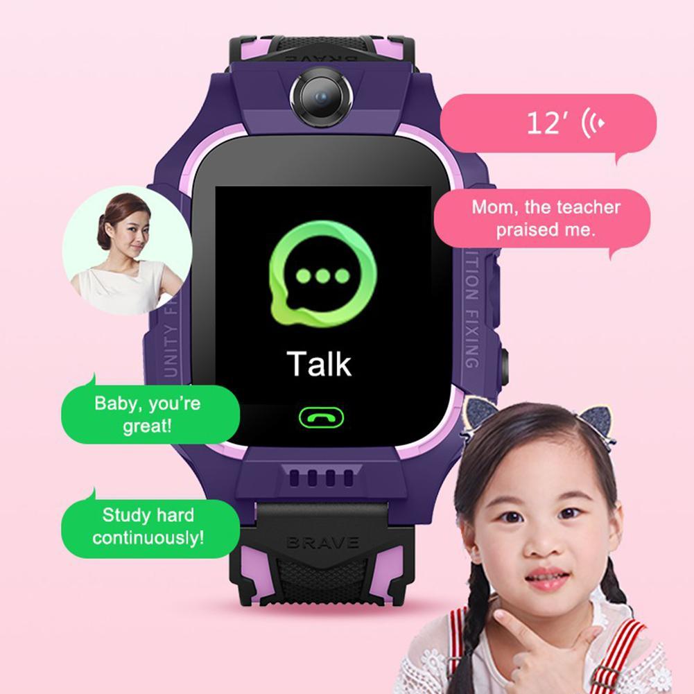 Z6 Trẻ Em SOS Đồng Hồ Thông Minh IP67 Chống Nước SIM Đồng Hồ Trẻ Em Định Vị GPS Chống Mất Tay Thông Minh PK Q12 q50 Dành Cho IOS Android
