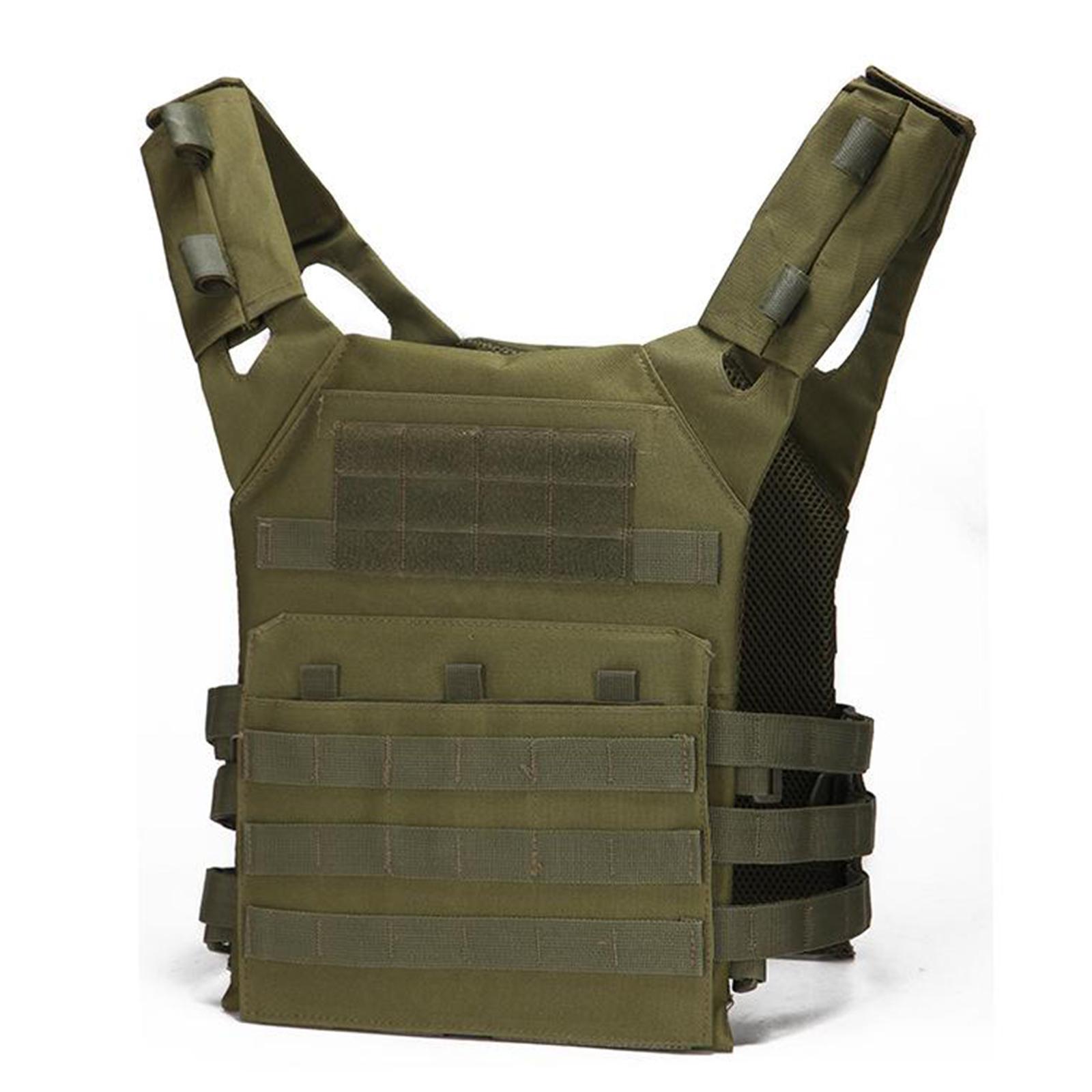 1Pc Mens Gaming Vest Multiple Pouches Training Vest Black