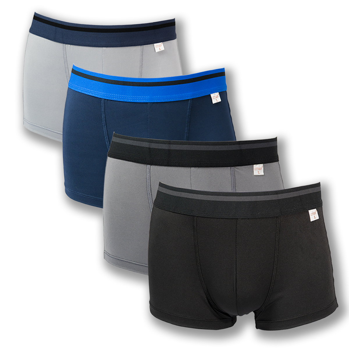 Combo 2 Quần lót nam boxer CITYMEN lưng Sọc vải thun lạnh 4 chiều - Giao màu ngẫu nhiên