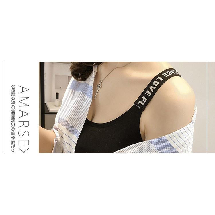 Áo bra dây chữ chất cotton đẹp mã 032