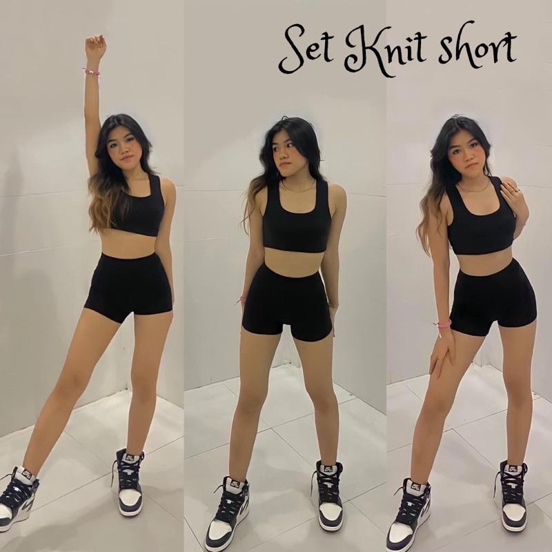NGUYÊN SET Knit Short kèm quần và áo có nhiều mẫu lựa chọn thể thao năng động trendy