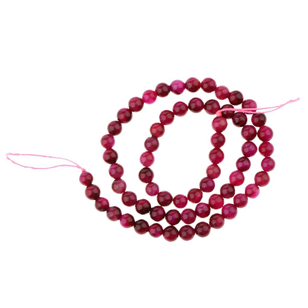 1 Strand Natural Stone Rose Eye Agate Loose Beads Lot Craft 4mm