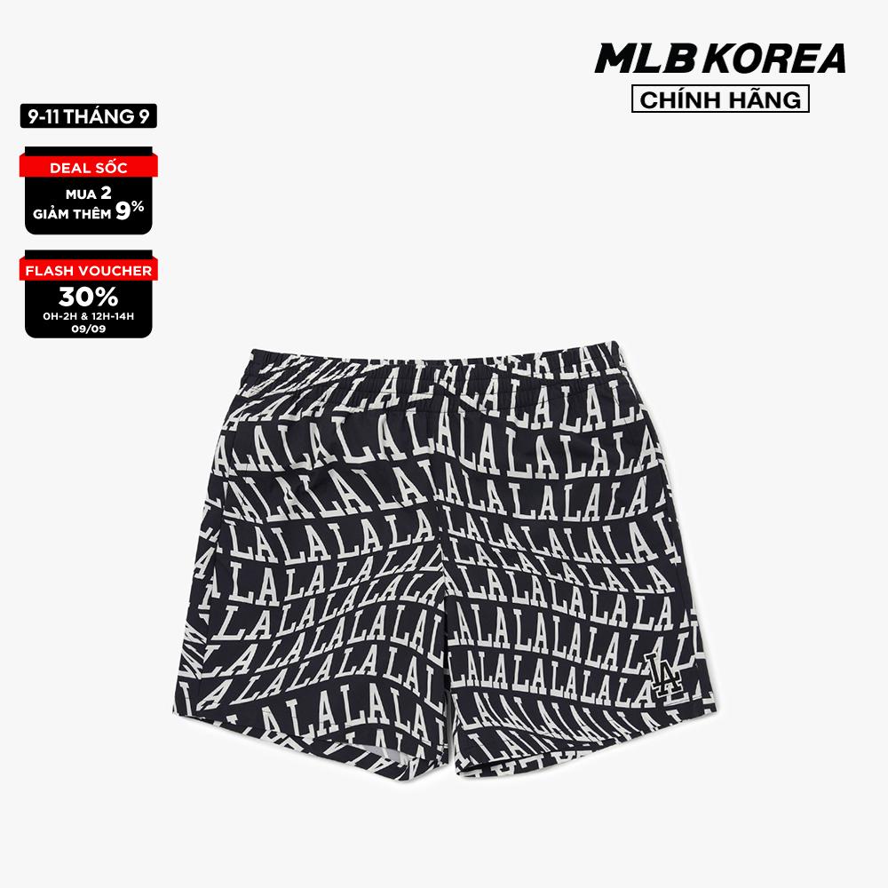 MLB - Quần shorts bơi nam lưng thun Illusion 3LSW60123-07BKS