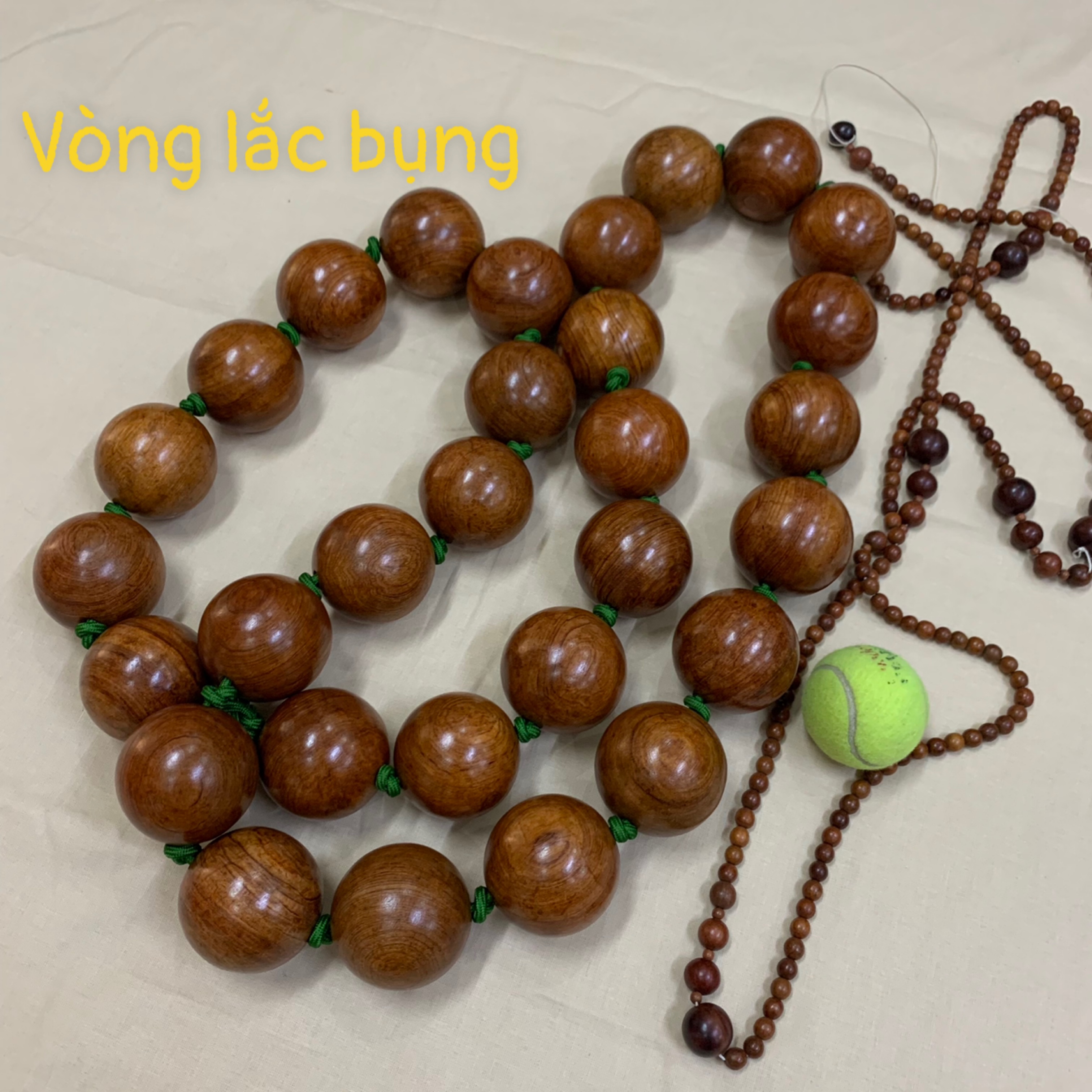 Vòng Lắc Eo , Vòng Lắc Hạt Gỗ Hương Giảm Béo , Mỡ Bụng Loại Hạt 6cm