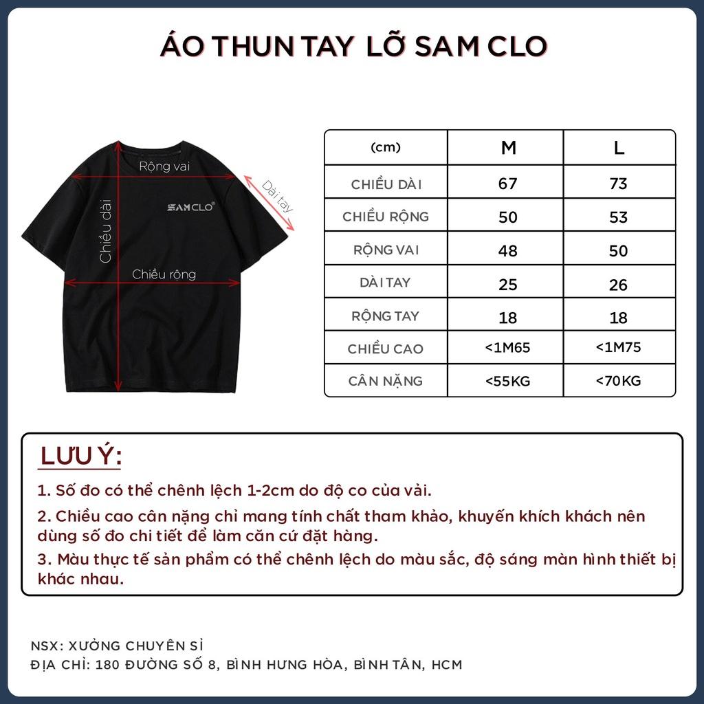 Áo phông form rộng thun tay lỡ nam nữ SAM CLO dáng Unisex - mặc cặp, nhóm, lớp in SNOOP DOGG x THUOC LAO