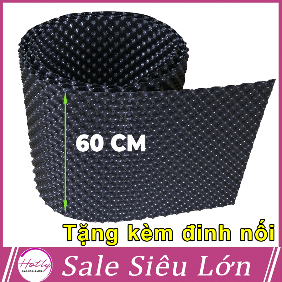 1 MÉT Bầu ươm cây V6 CAO 60CM dày 6mm, cắt theo mét dài khách đặt, tặng ốc vít-77903