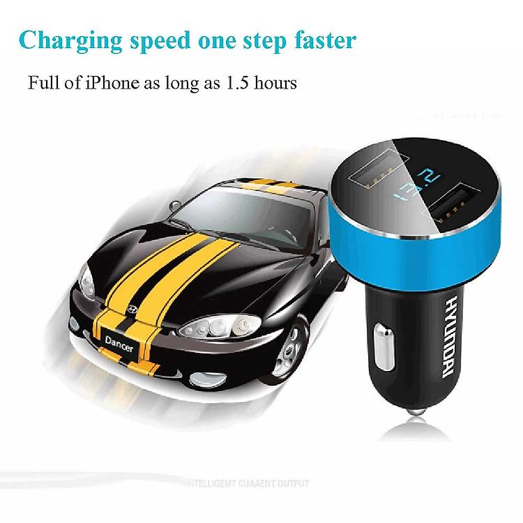 Bộ chia tẩu sạc ô tô USB Huyndai HY36 loại tốt - Hàng nhập khẩu