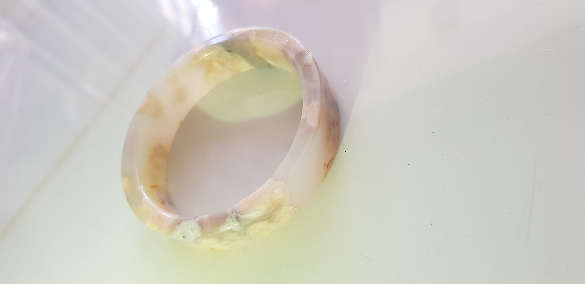 Vòng tay Nữ Mã Não Bản Vuông bông rau câu Ni 50mm x cao 13mm x dầy 5mm Nữ 45kg - 50kg đeo đẹp xinh tay lắm ạ