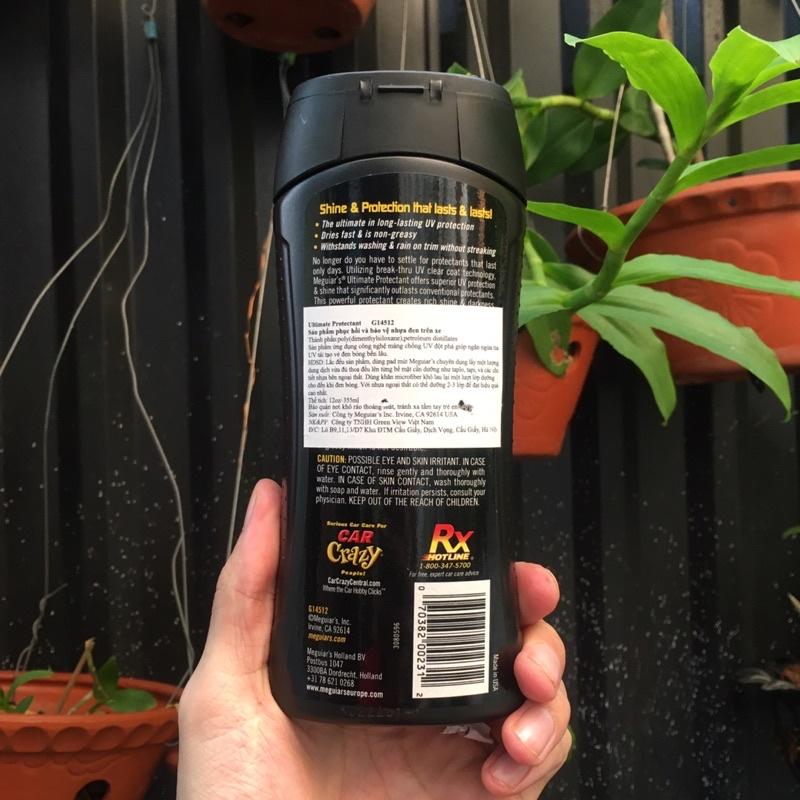 Meguiar's Dung dịch phục hồi &amp; bảo dưỡng các chi tiết nhựa, vinyl, cao su nội &amp; ngoại thất dòng cao cấp Ultimate G14512