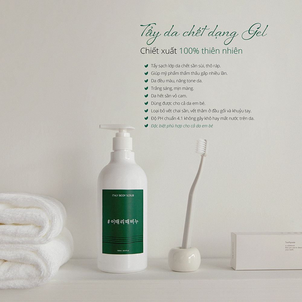 Tẩy tế bào chết CELLBN CELLXV Italy Body Scrub Hàn Quốc 500ml