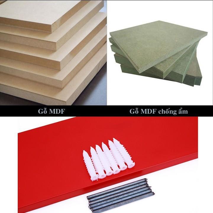 Kệ treo tường Tivi 1 thanh ngang loại Gỗ xanh chống ẩm