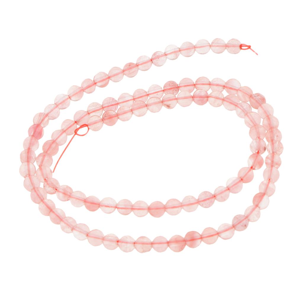Hand-Made Crystal Gemstone Round DIY Loose Beads Jewelry Making Strands 4mm