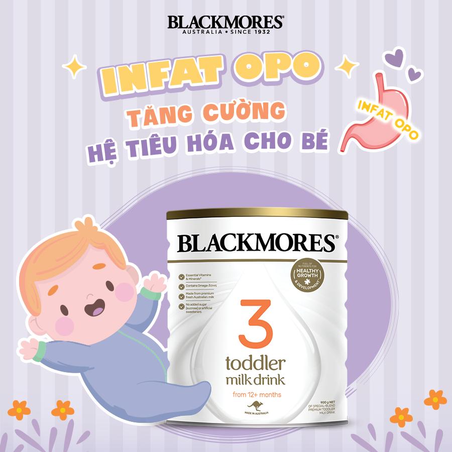 Sữa bột công thức Blackmores Milk Full 3 Stage (Newborn S1 - Follow on S2 - Toddler S3) lựa chọn cho bé 900g/hộp