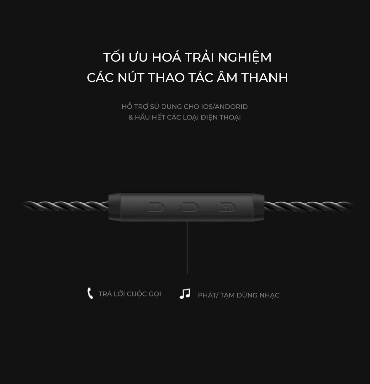 Tai nghe âm thanh trung thực TRNH1, bass êm, tặng hộp đựng - Hàng nhập khẩu