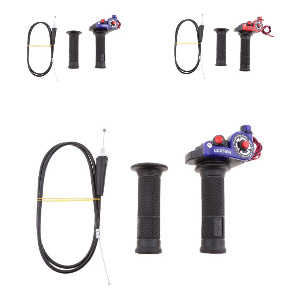 Motorcycle Twist Throttle Grip & Cable For 125cc 140cc 150cc Pit Dirt Bike