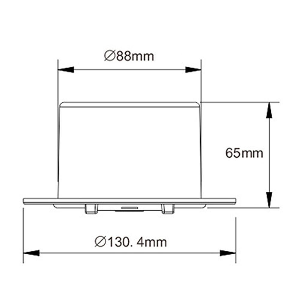 5.2Inch Electric Power Cord  Cover for  Black