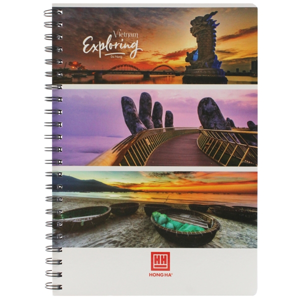 Sổ Lò Xo Notebook, Cool A4 (200 Trang) - 4145 - Mẫu 4 - Vietnam Exploring - Da Nang