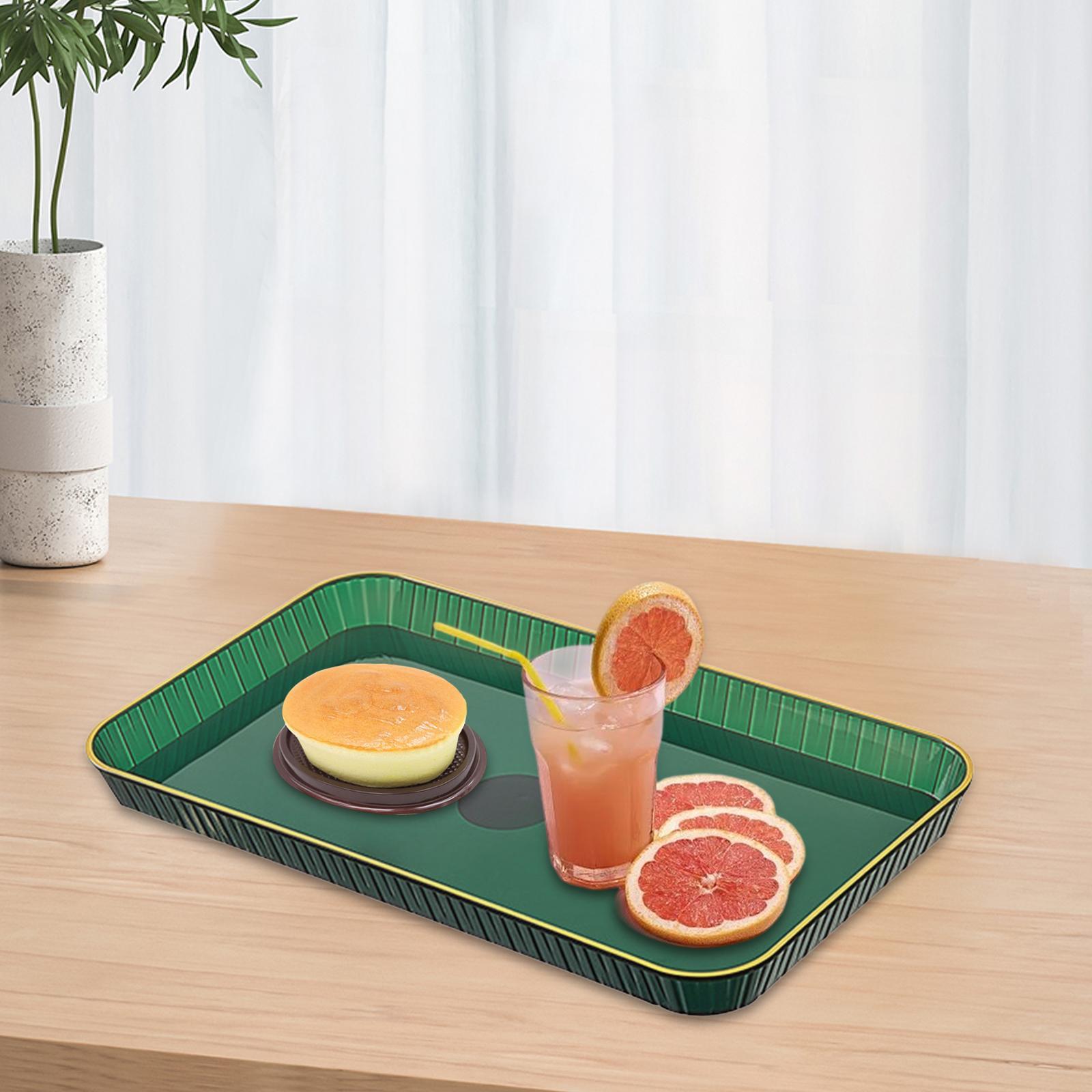Rectangle Serving Tray Storage Makeup Fruit Plate for Dessert Fruit Veggies